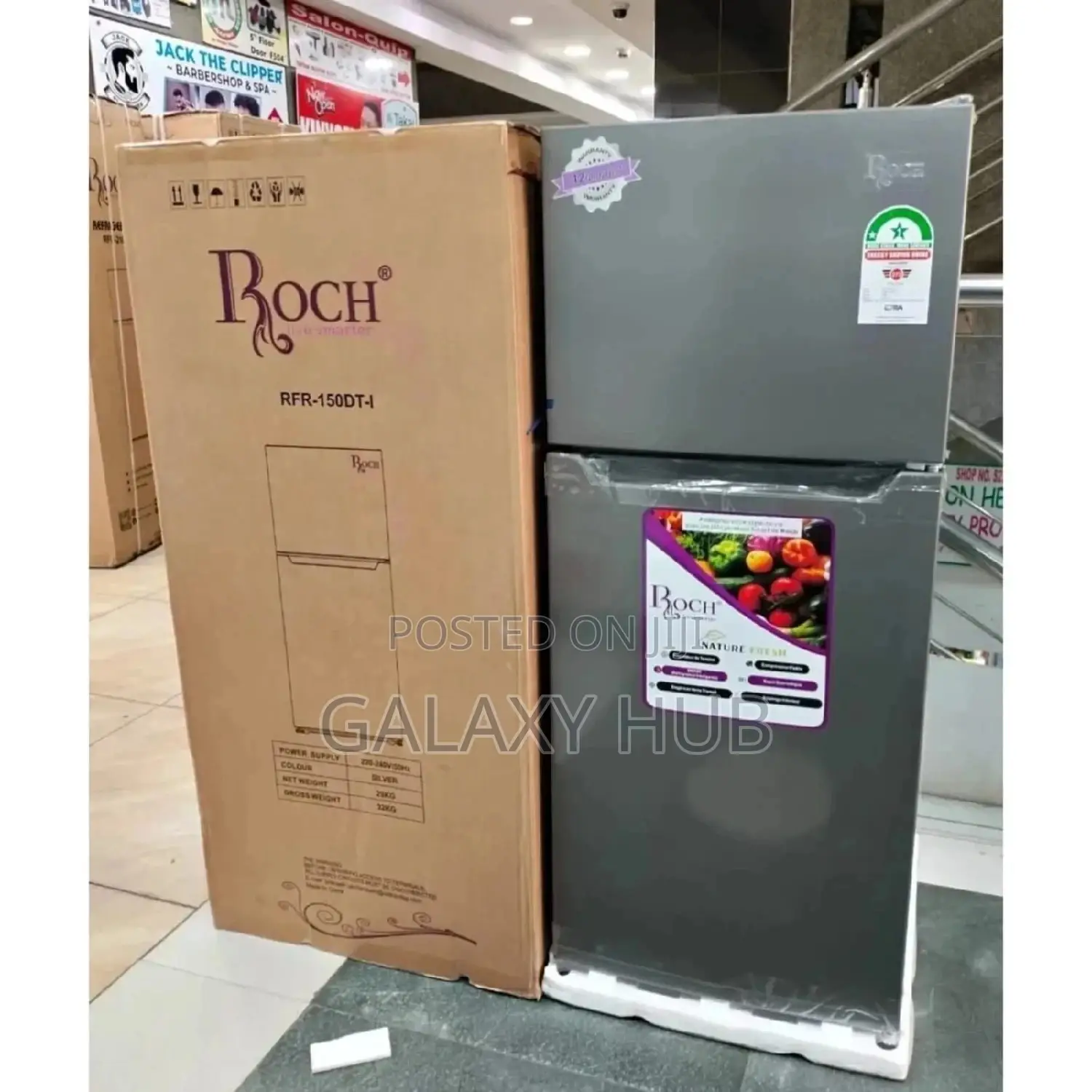 Roch RFR 150dt Double Door 118litrs Top Freezer Refrigerator