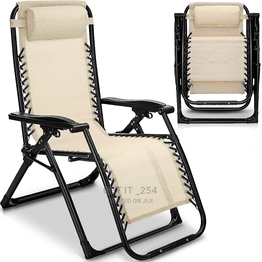 Outdoor Folding Zero Gravity Reclining Lounge Chair