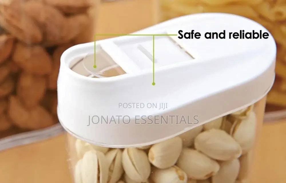 5 Piece Food Cereal Snack Container Storage Set With Lids