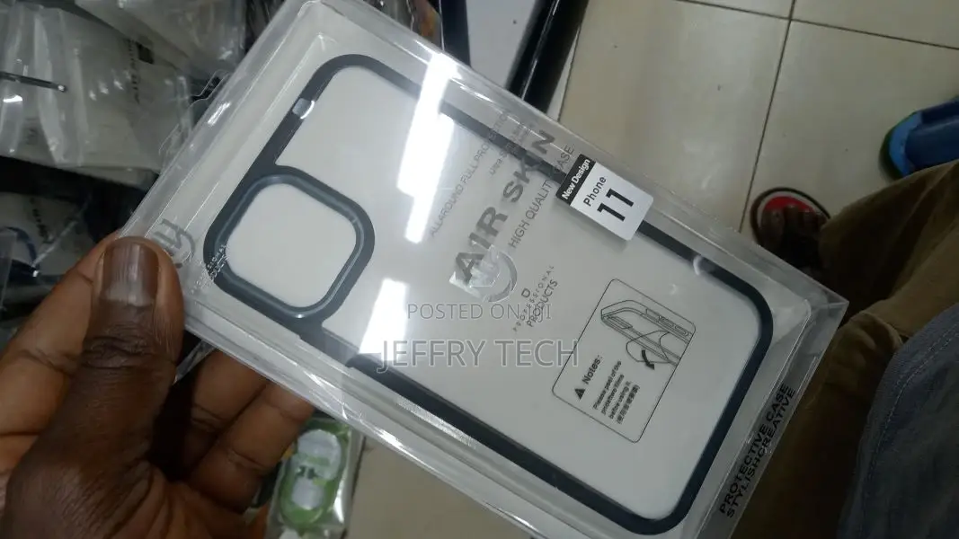 iPhone 11 Case Clear With Black Border Hybrid Shockproof Pr