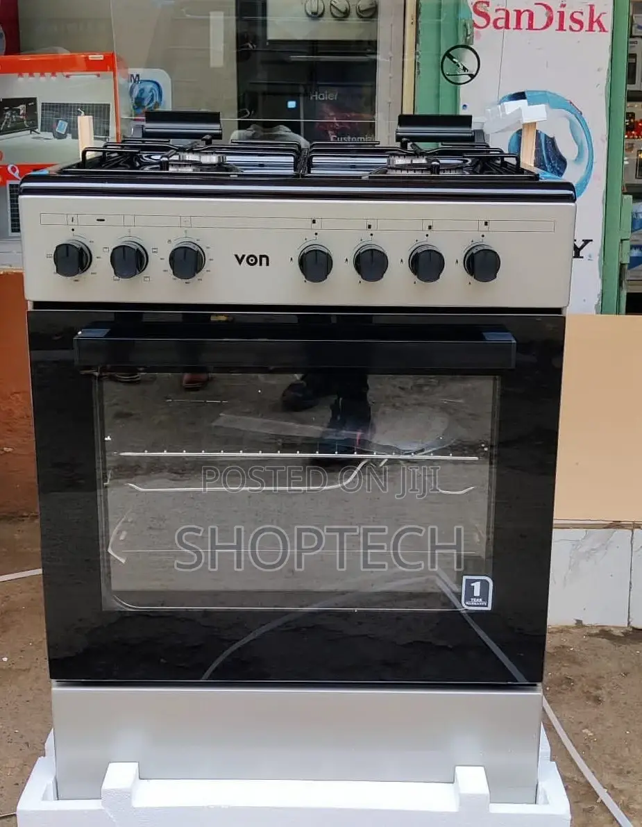 *Von 60cm*60cm. 4gas C-cup Burners. Electric Oven