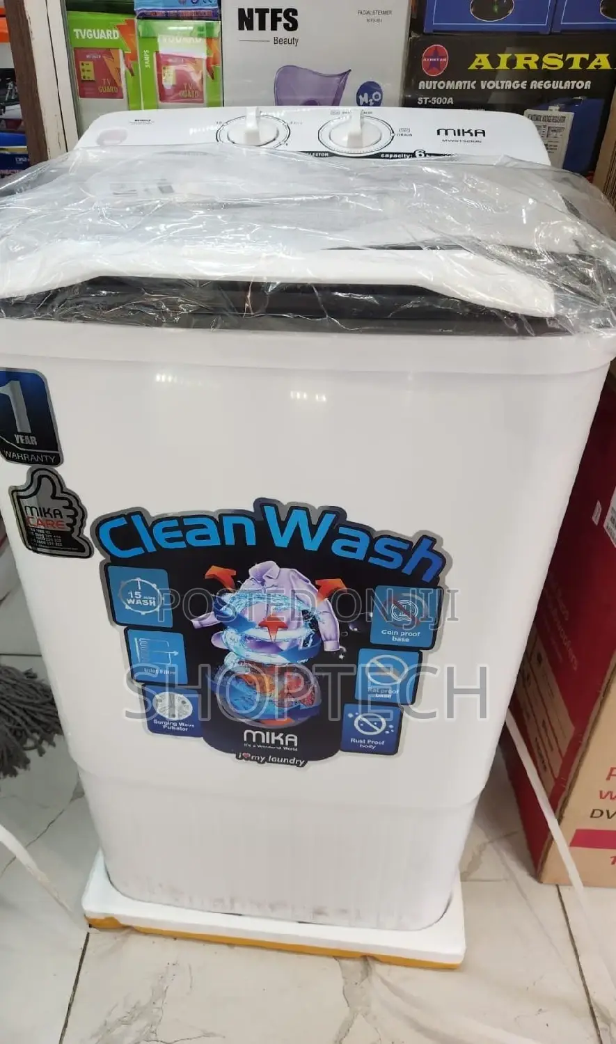 *Mika Semi Automatic 6kg Top Load Washing Machine