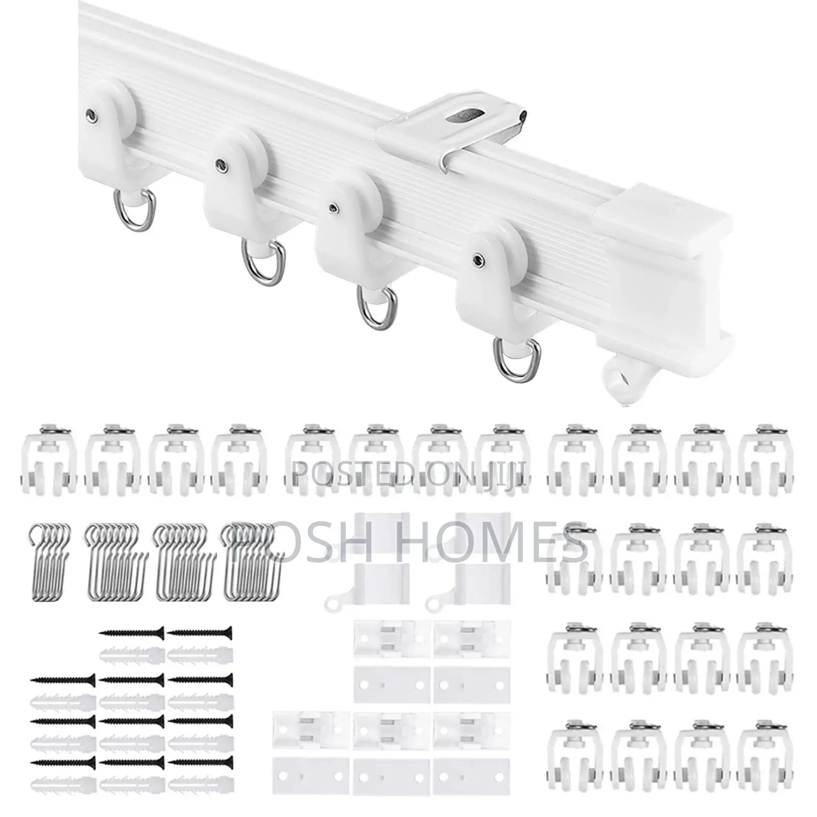 6m PVC Bendable Curtain Rails