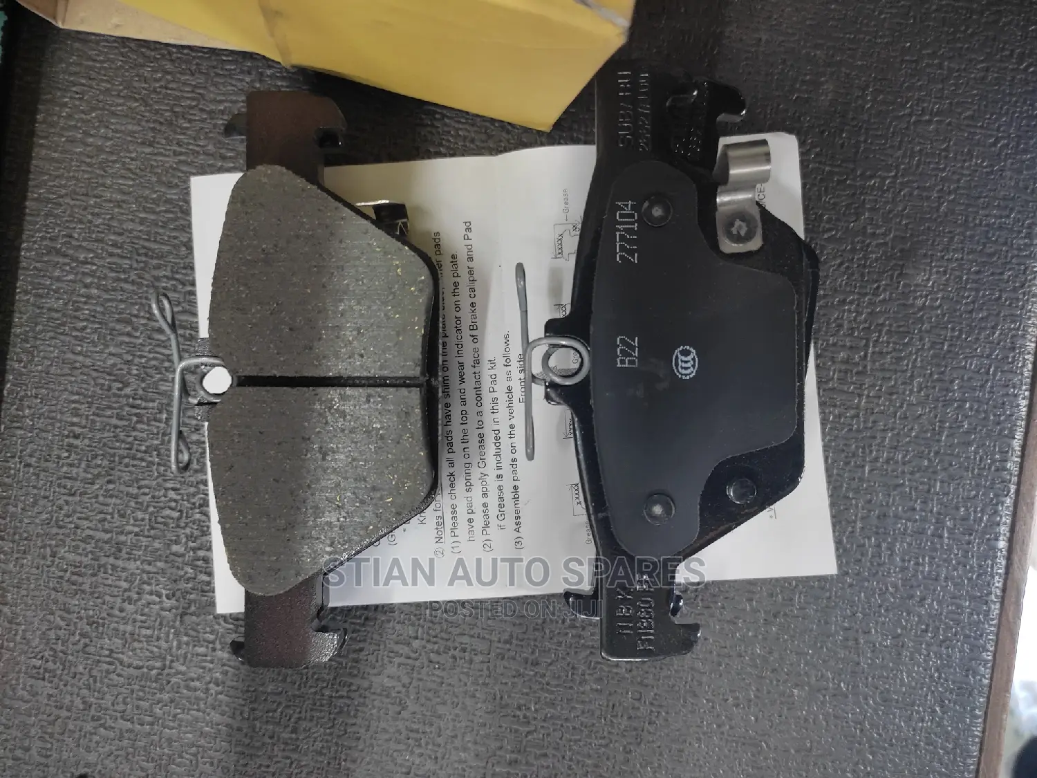 Subaru Rear and Front Brake Pad Genuine