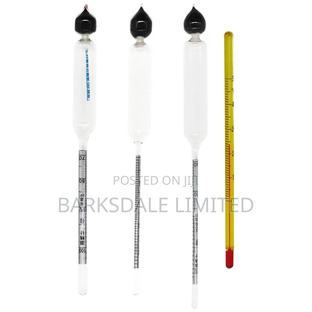 Hydrometer Alcoholmeter 0-100 Alcohol Meter Test Thermometer