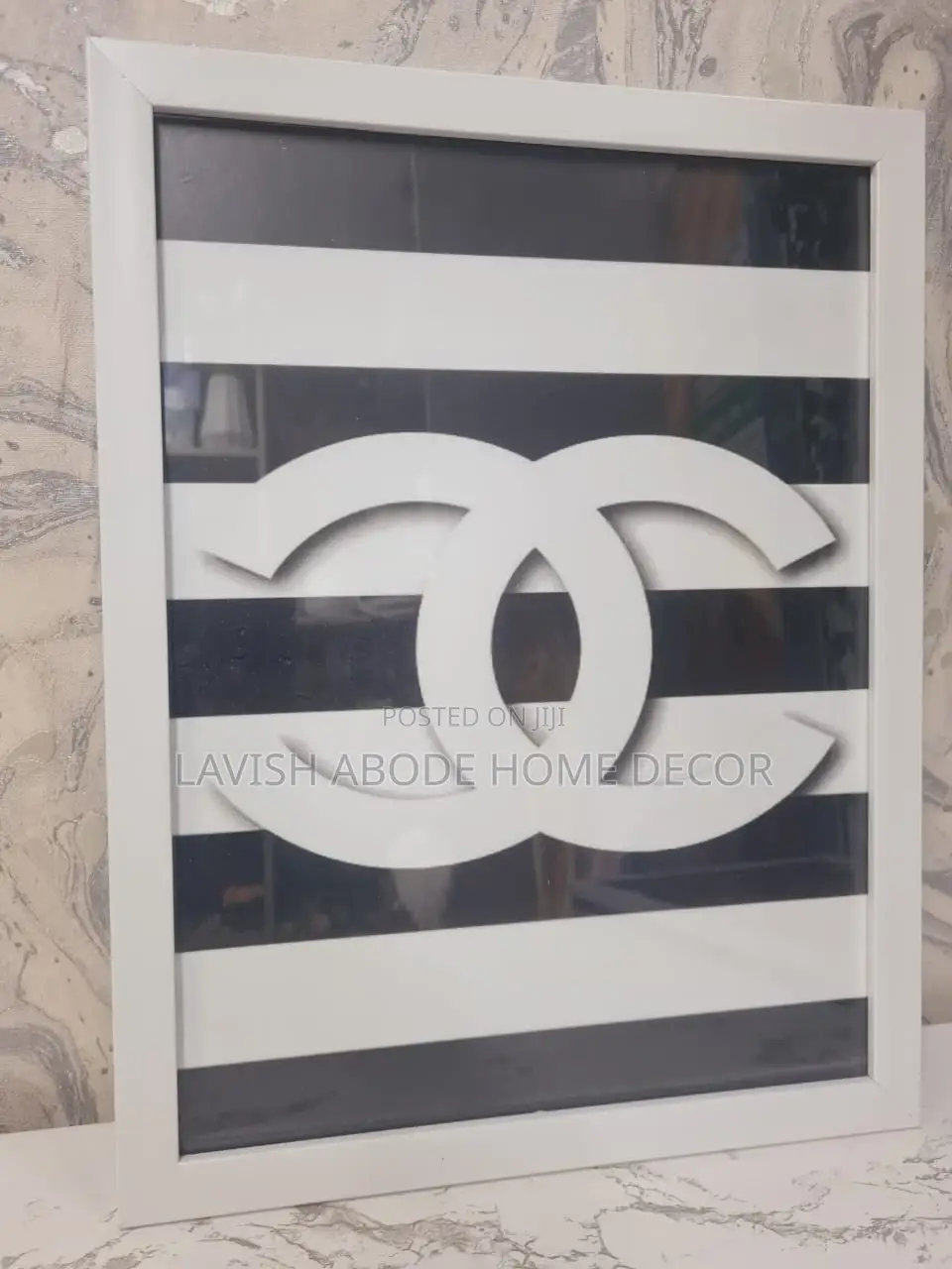 Chanel Black and White Wall Decor Art A3 Size