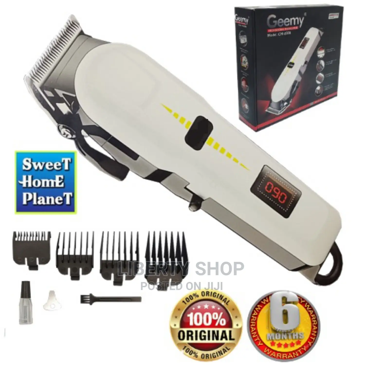 Geemy Rechargeable Hair Clipper Cordless