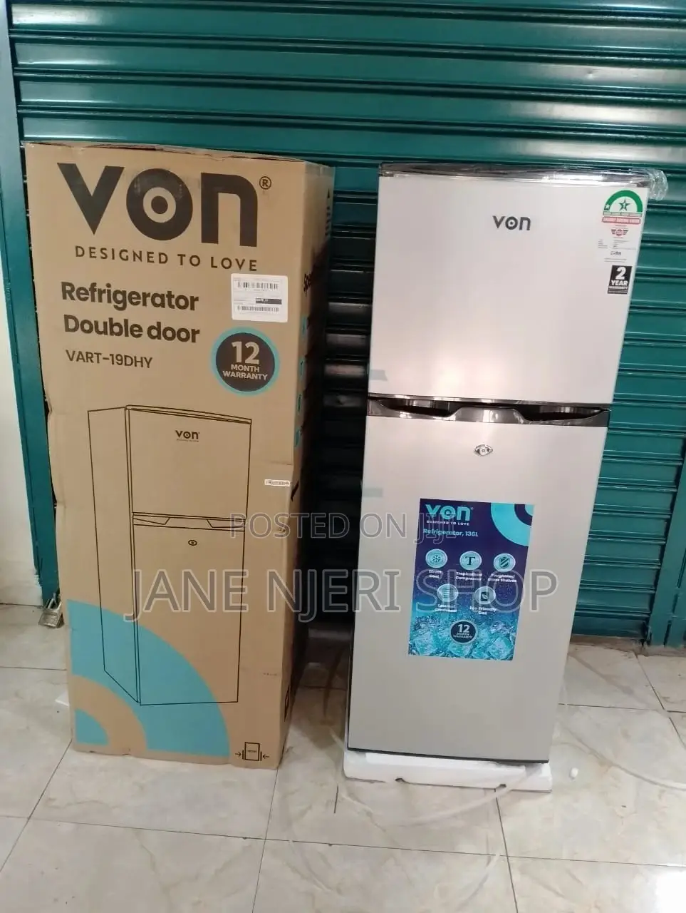 Von 136 Liters Fridge