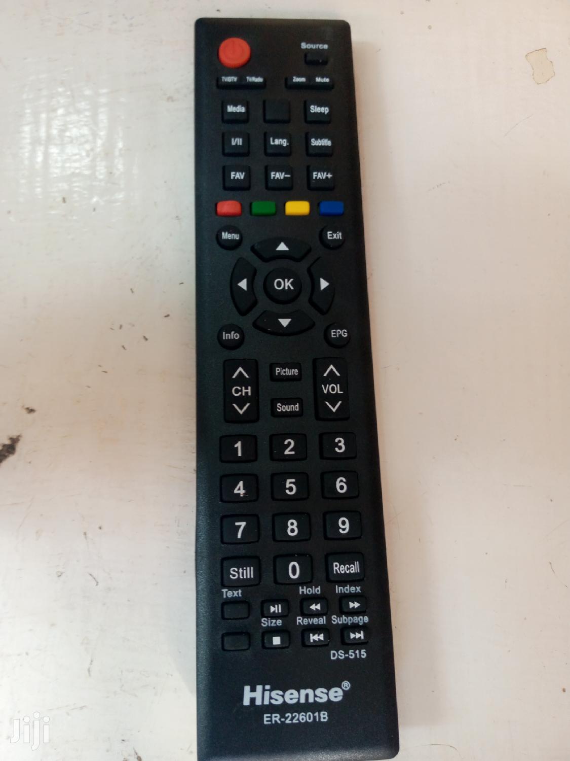 Digital Hisense Remote.