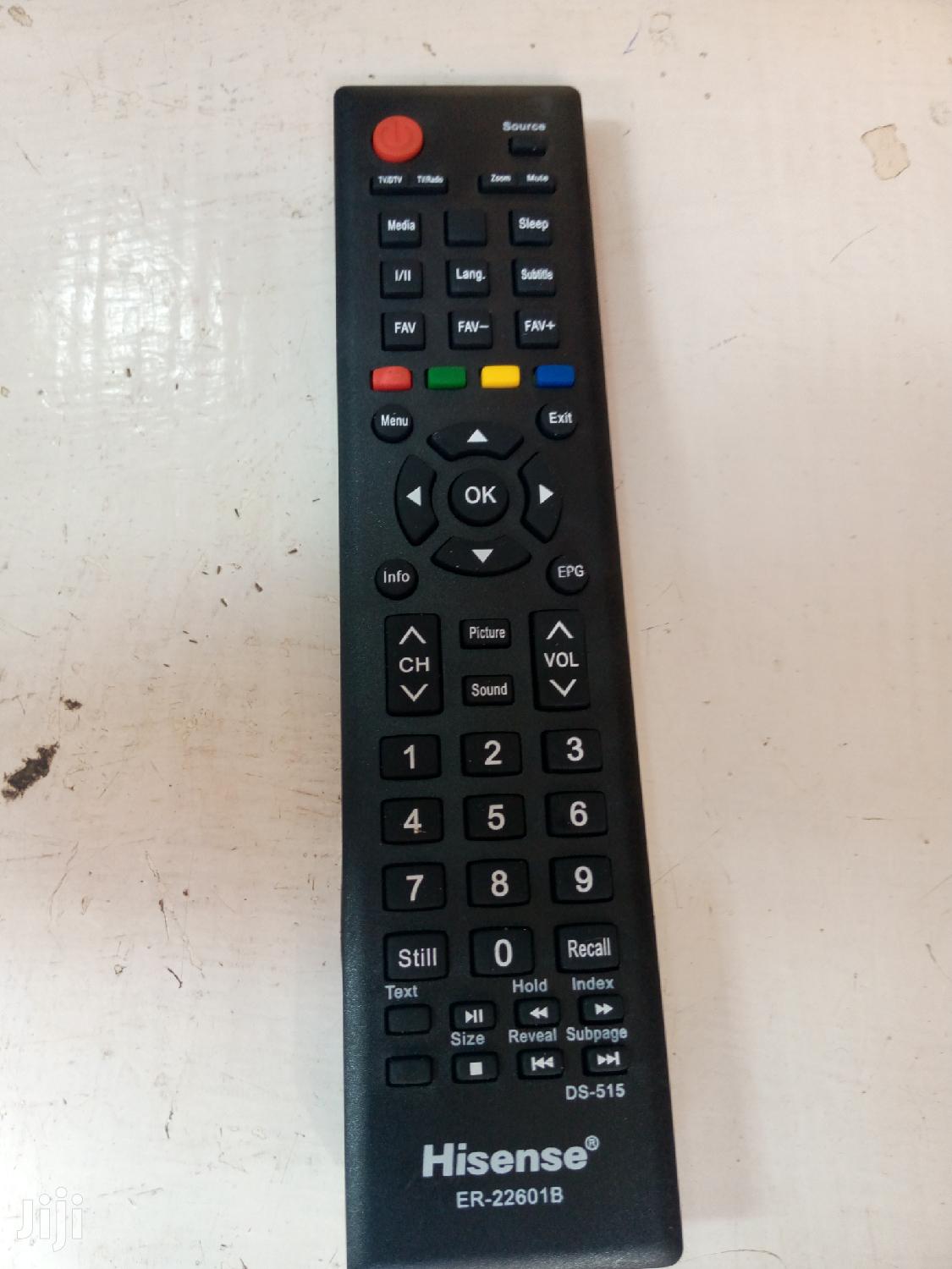 Digital Hisense Remote.
