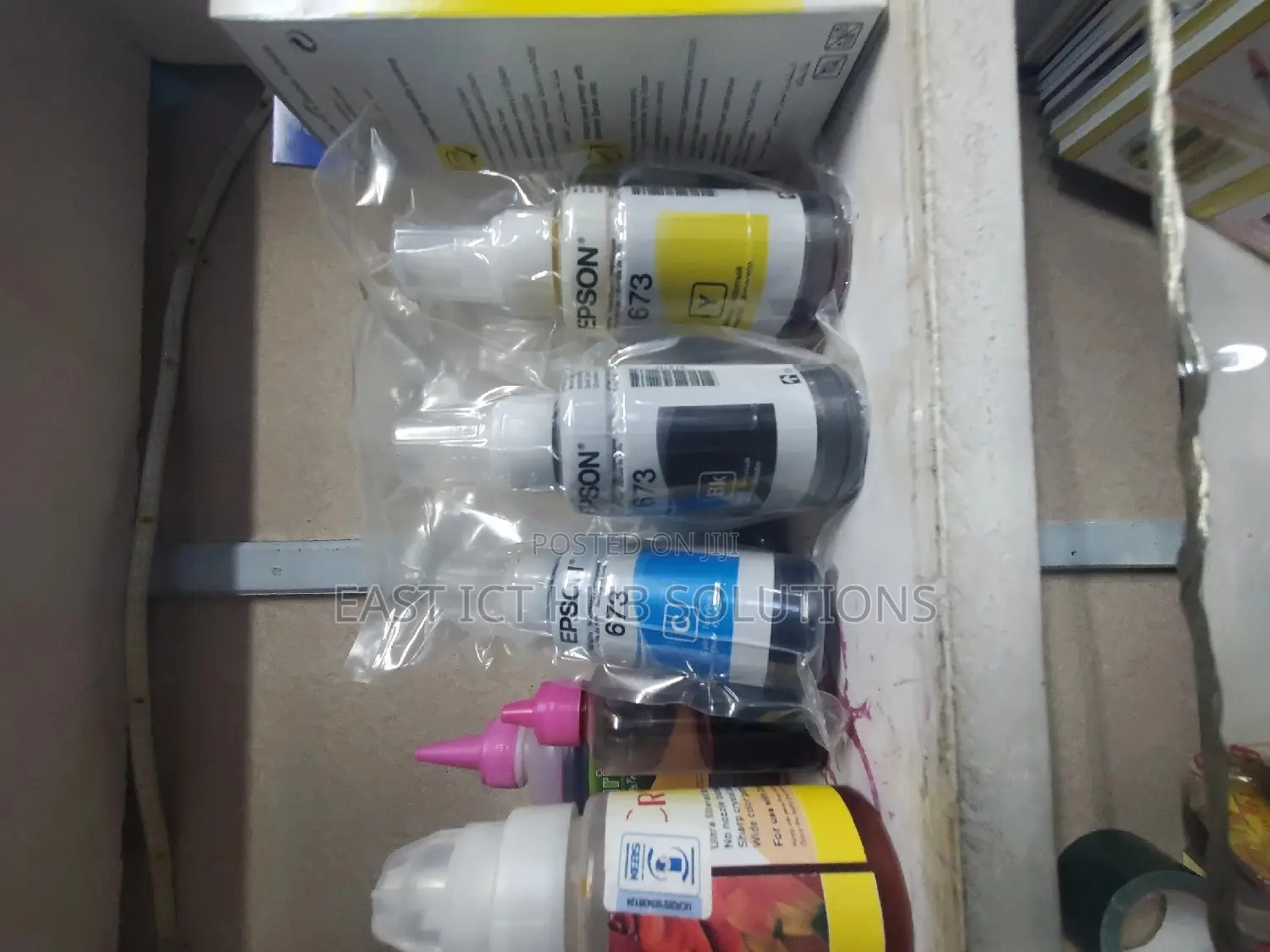 Epson Inks 673 Model / Epson 112 Ecotank Pigment Ink Bottles