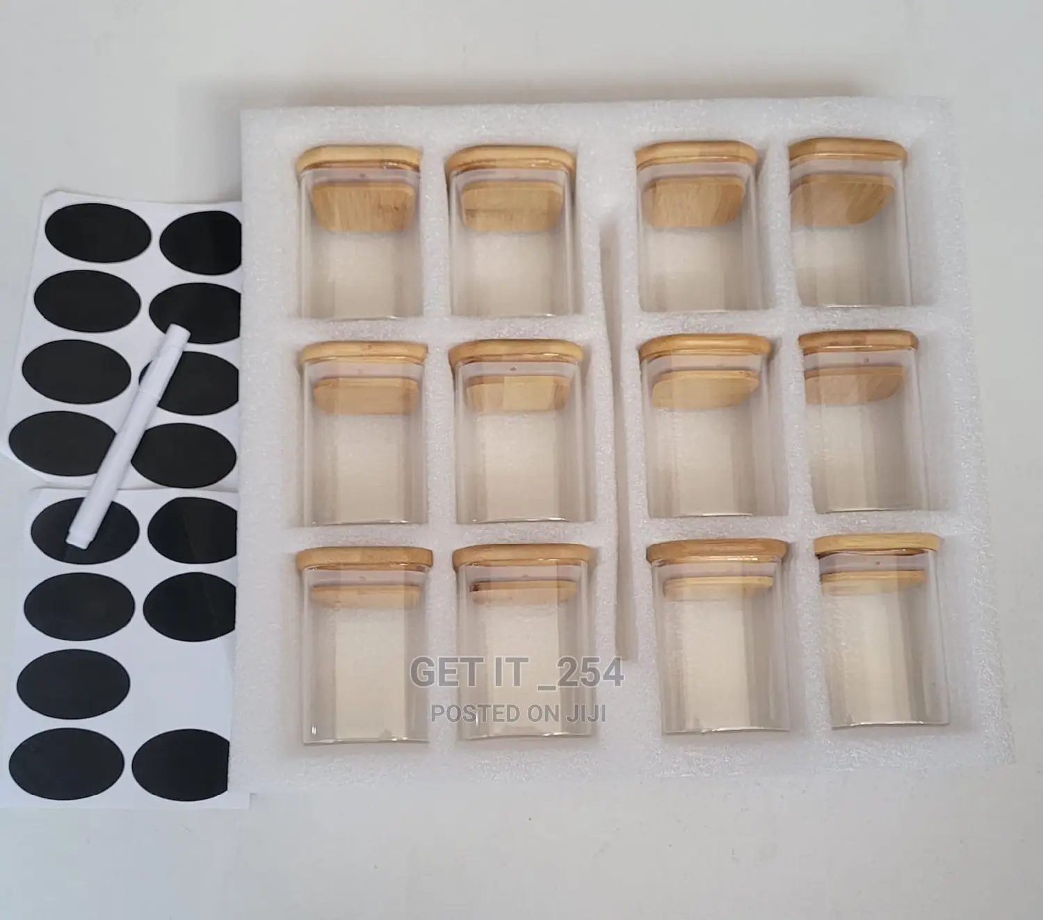 Square 12pcs Glass Spice Jar Set
Price