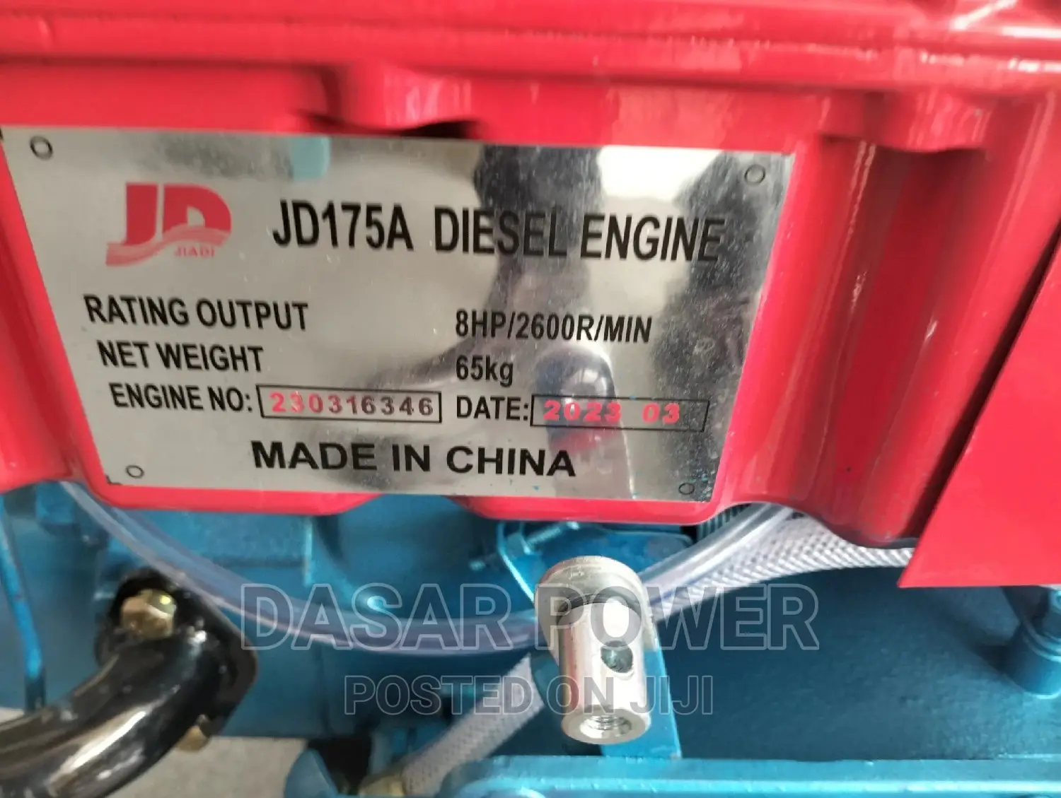 Jd175a 8hp Diesel Engine