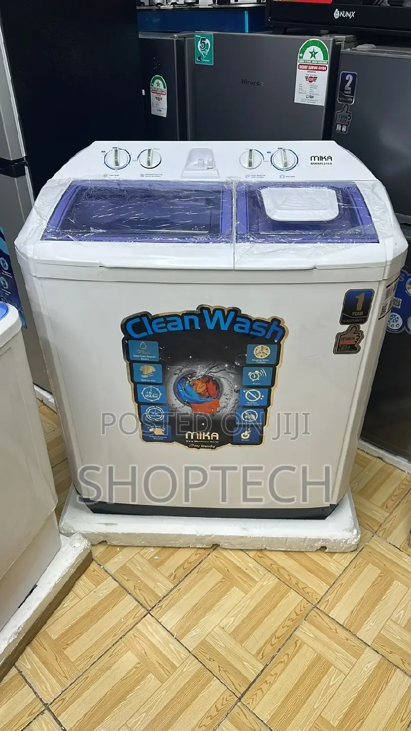 Mika 10kg Twin Tub Washing Machine