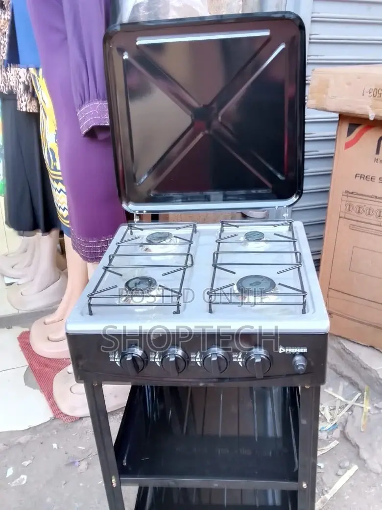 Premier 4 Burner Gas Cooker Floor Standing With Shelves
