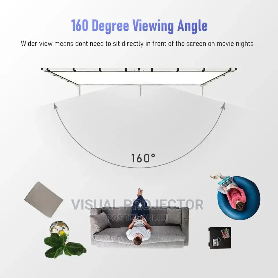150" Projector Screen Aluminum and 3d