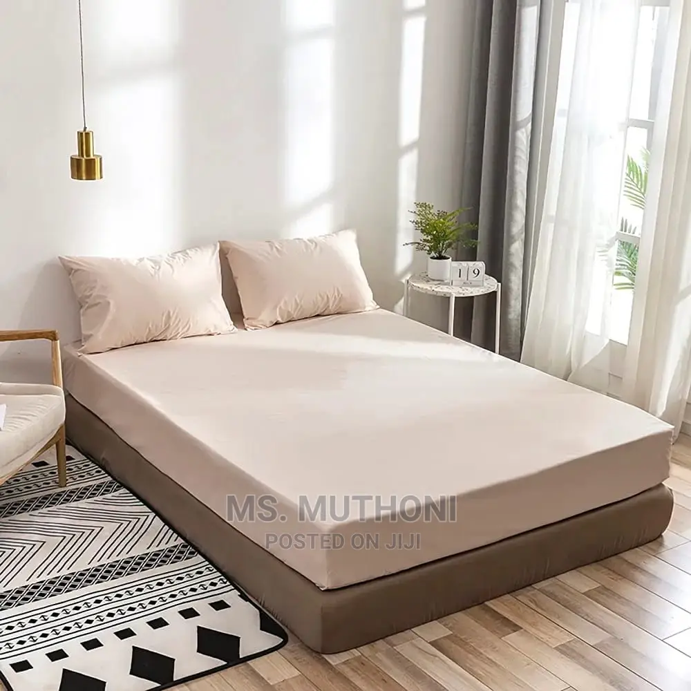 Waterproof Fitted Sheets Set + Cotton Pillow Cases