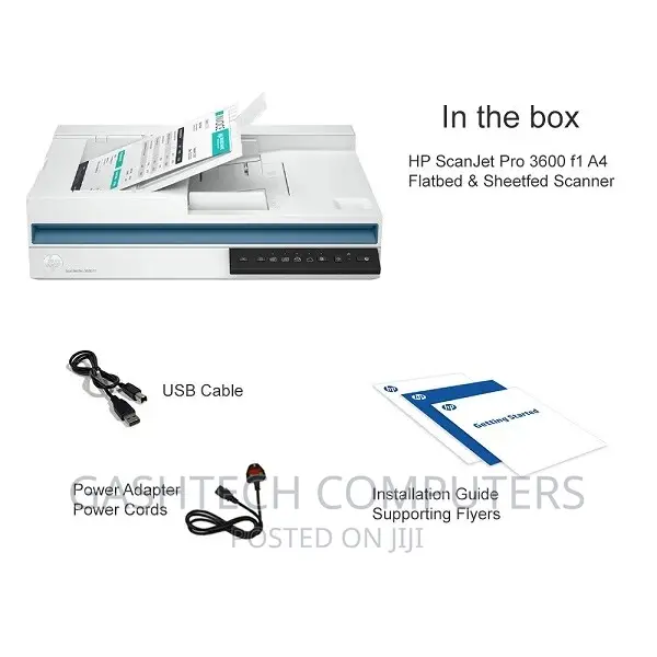 HP Scanjet Pro 3600 F1, Fast 2-Sided Scanning and ADF