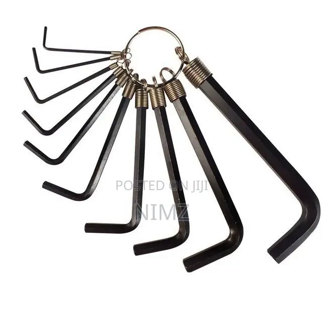 10pc Hexagon Allen Keys Wrench Set Hex Keys Spanner Holder