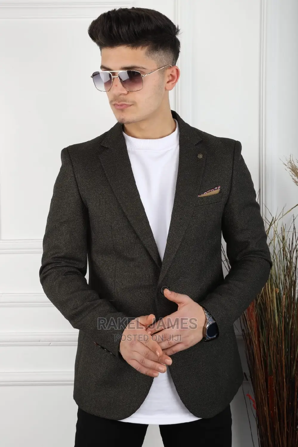 Men Black Blazer