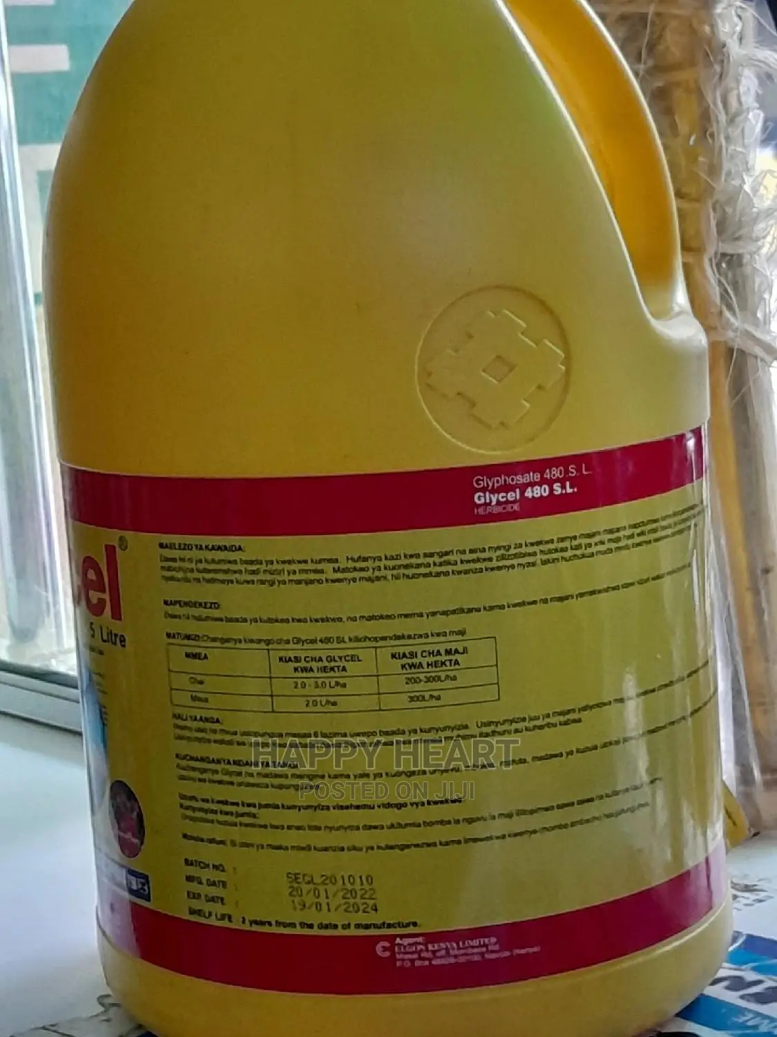 Glycel Herbicide (Glyphosate 480sl) 5litres
