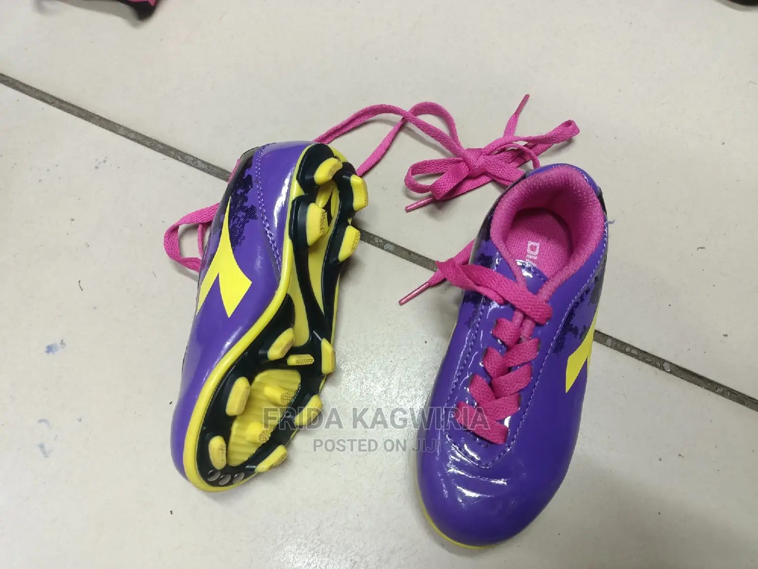 Purple Football Boot for 3 Years Old Kid, Size 28