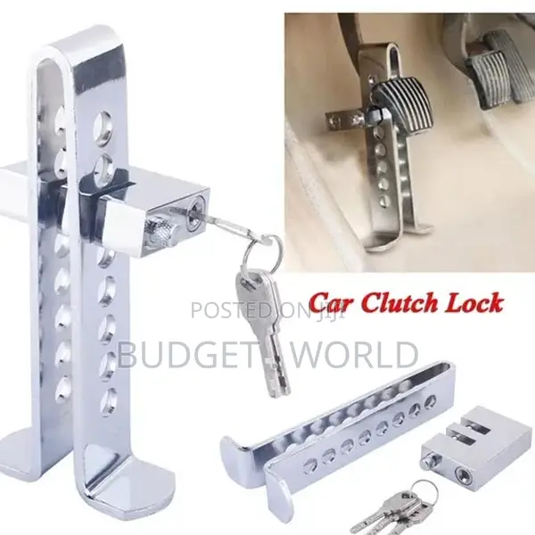 Stainless Steel Brake Pedal Lock Clutch Clamp for Car Truck