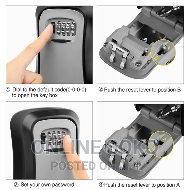 Wall Airbnb Combination Password Key Lock Storage Safe Box