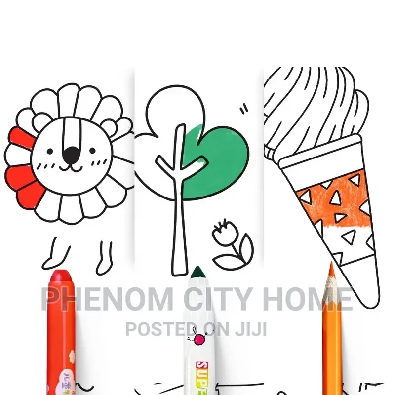 4 PCS Kids Colouring Roll