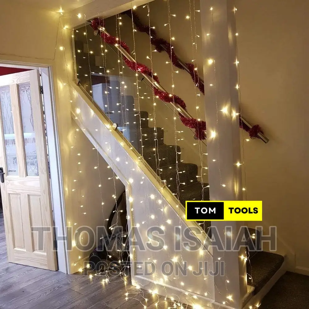 USB LED Fairy Curtain Lights 3m X 3m, Warm White