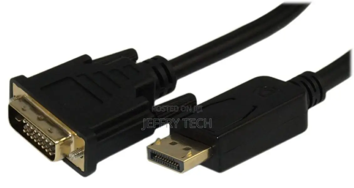 3ft Displayport to DVI Cable 30AWG Gold Plated Black