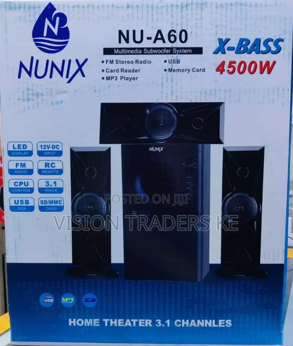 Nunix A60 4500W Multimedia Speaker System✓