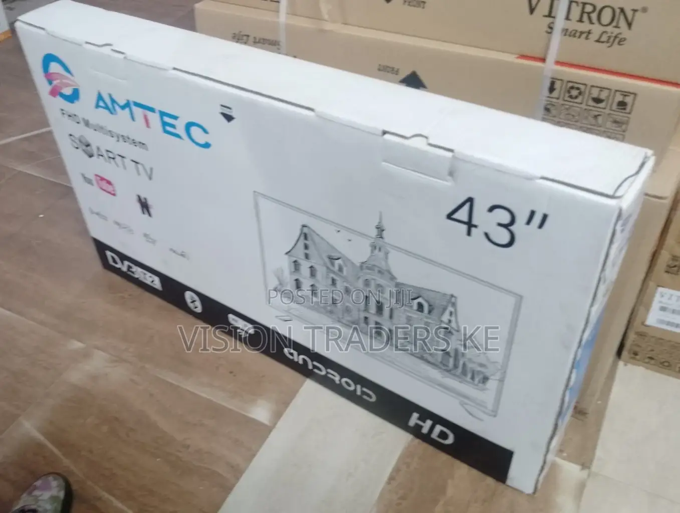 Brand New Amtec 43 Inch Frameless Smart Android Tv Full HD