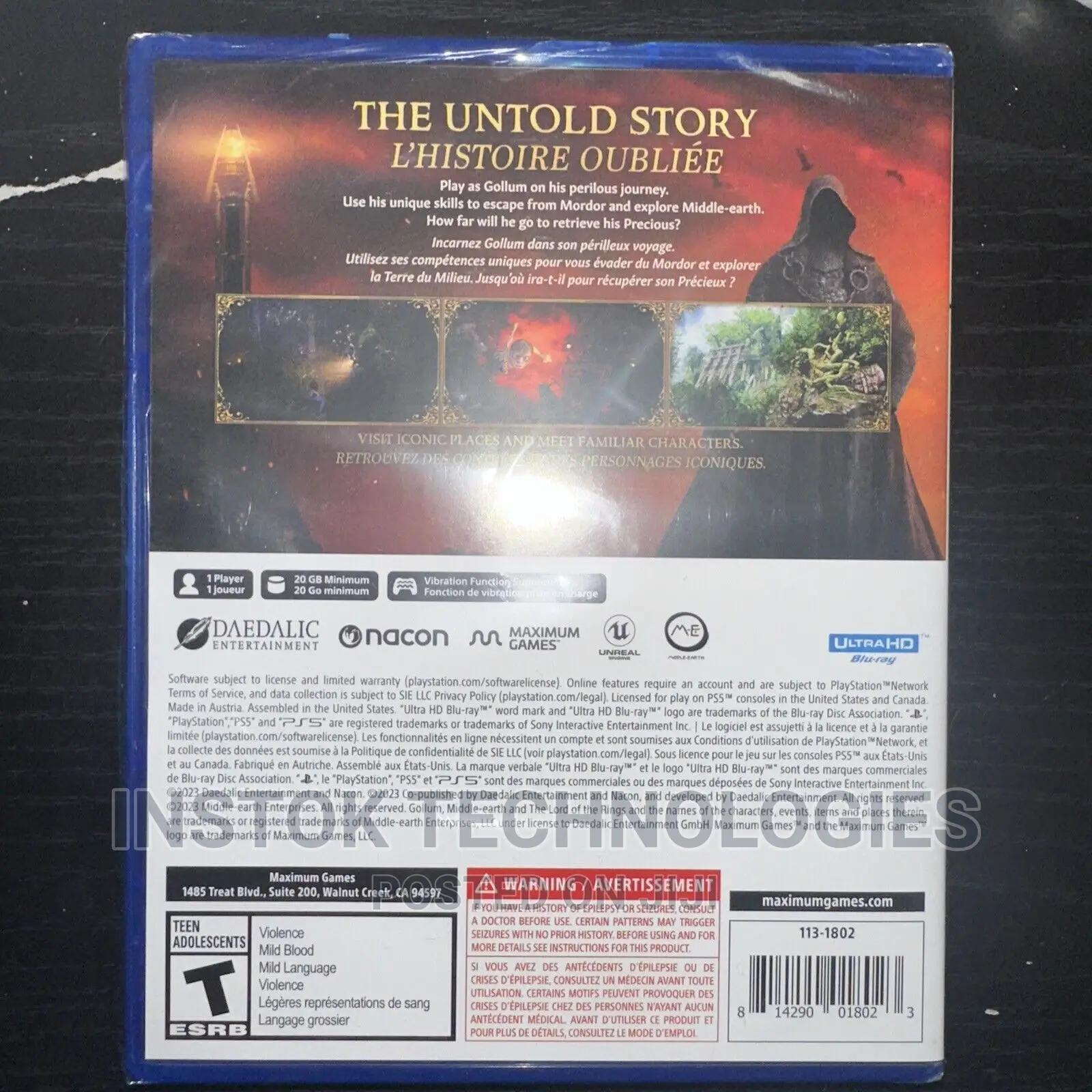 The Lord of the Rings: Gollum - Playstation 5