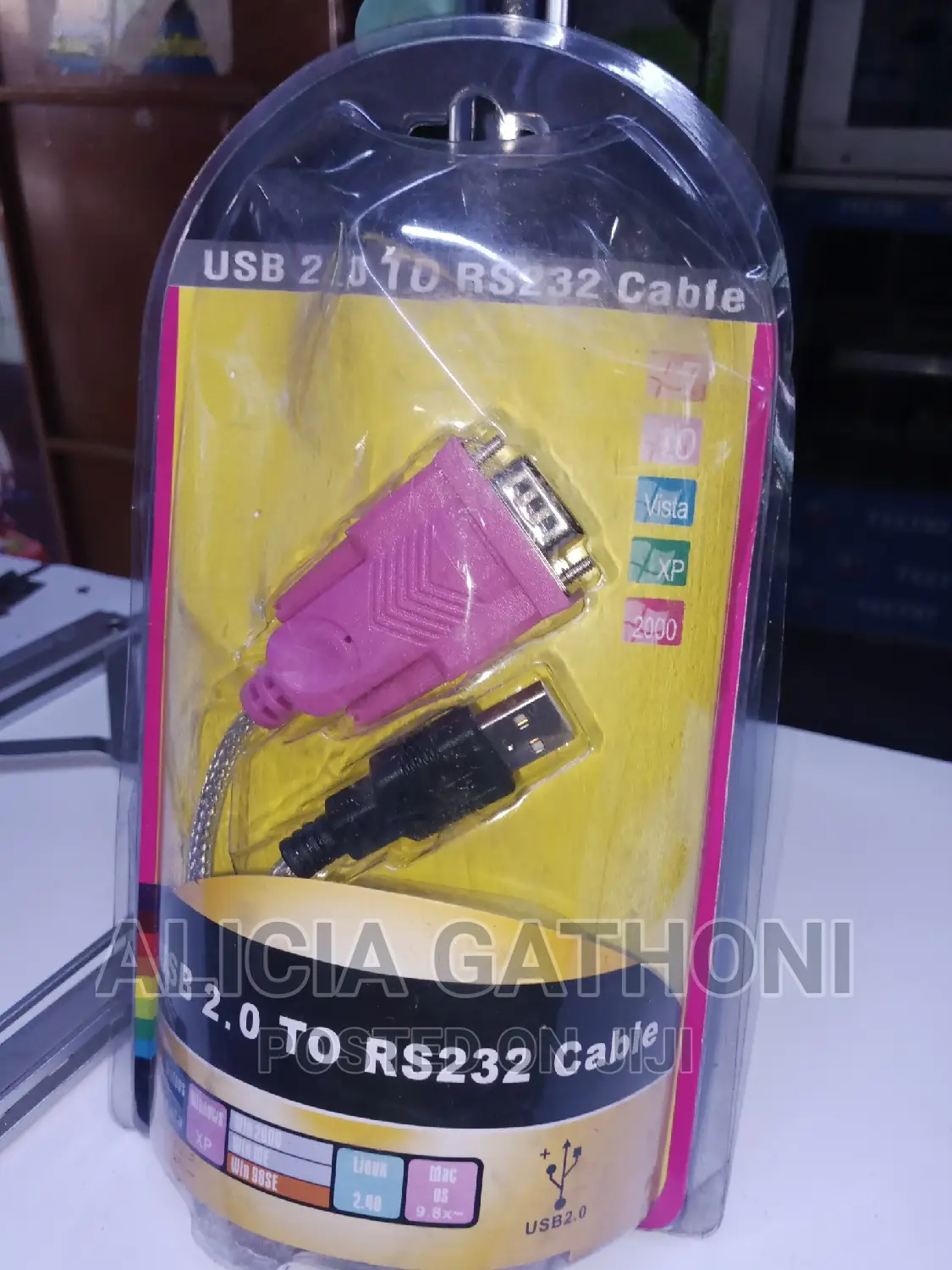 USB Male 2.0 to RS232 Cable