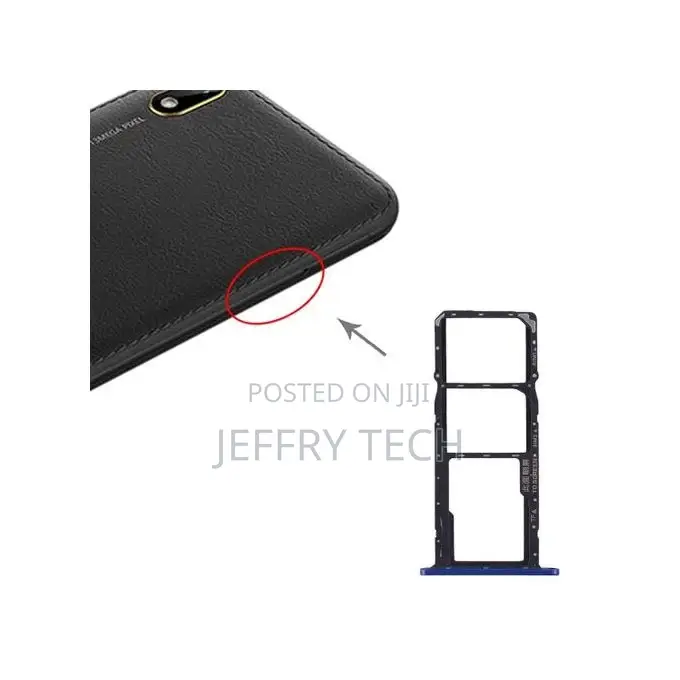 SIM Card Tray + Micro SD Card Tray for Huawei Y5 (2019) (Blu