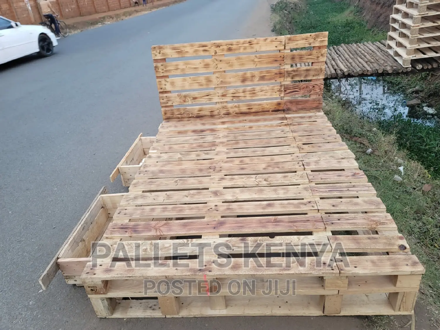 Pallet Bed- 5*6detachable Bed- (#MRS)