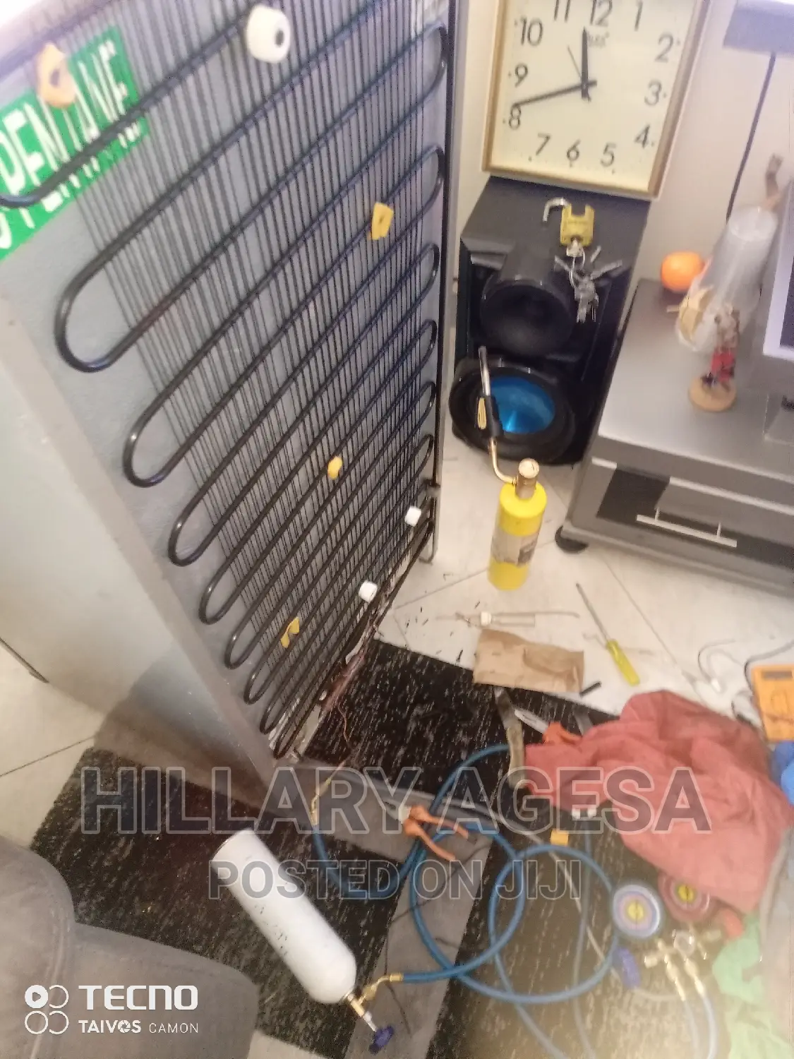 Fridge Gas Refill and Condenser Replacement