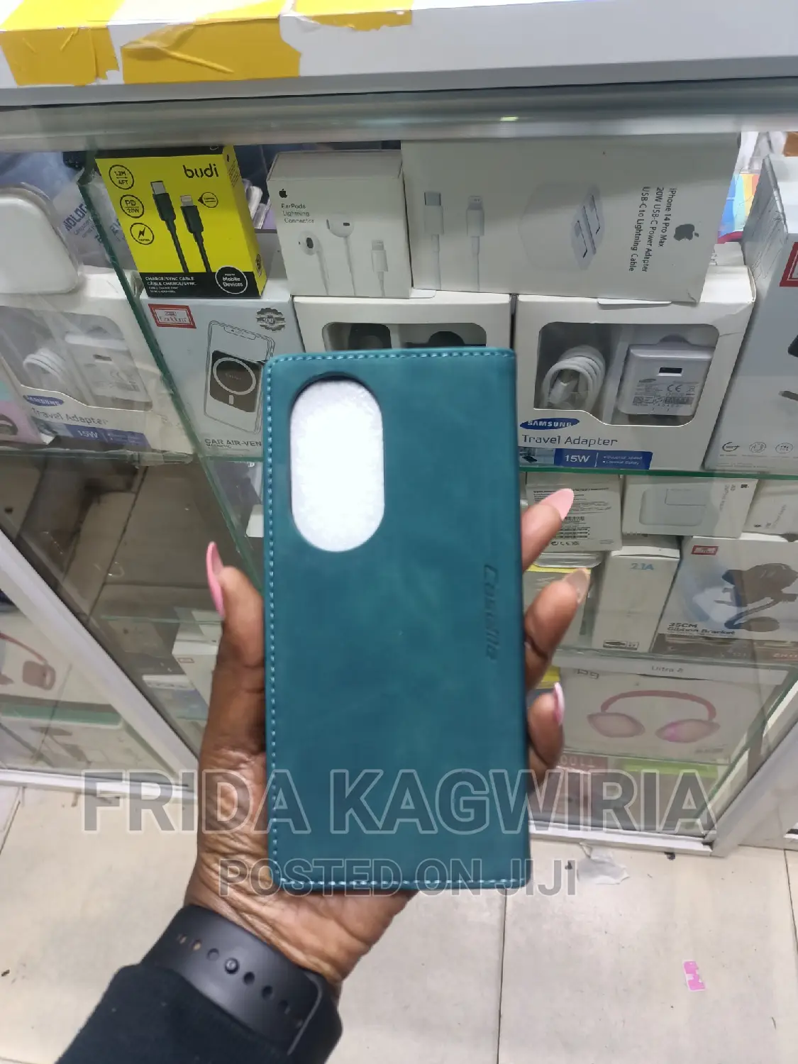 Green Caseme Leather Flip Cover for OPPO Reno 10