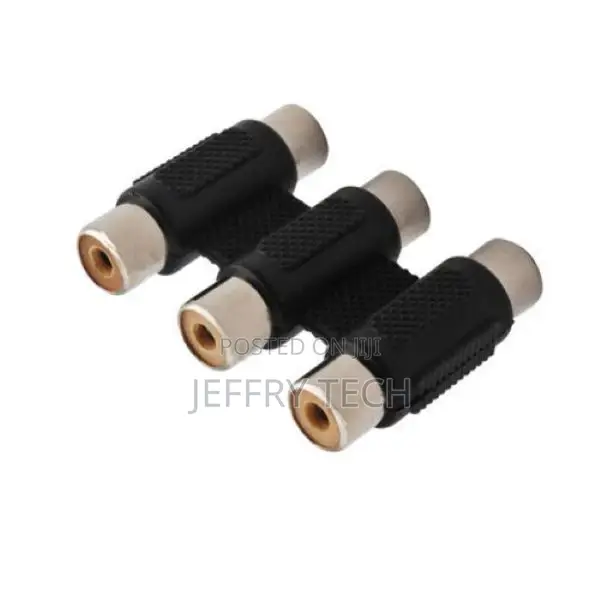 AV 3 RCA Audio Video Female to Female Jack Coupler Adapter 3
