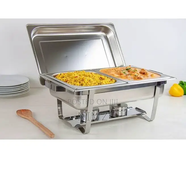 Signature Stainless Steel Chaffing Dish Warmer -Double Tray