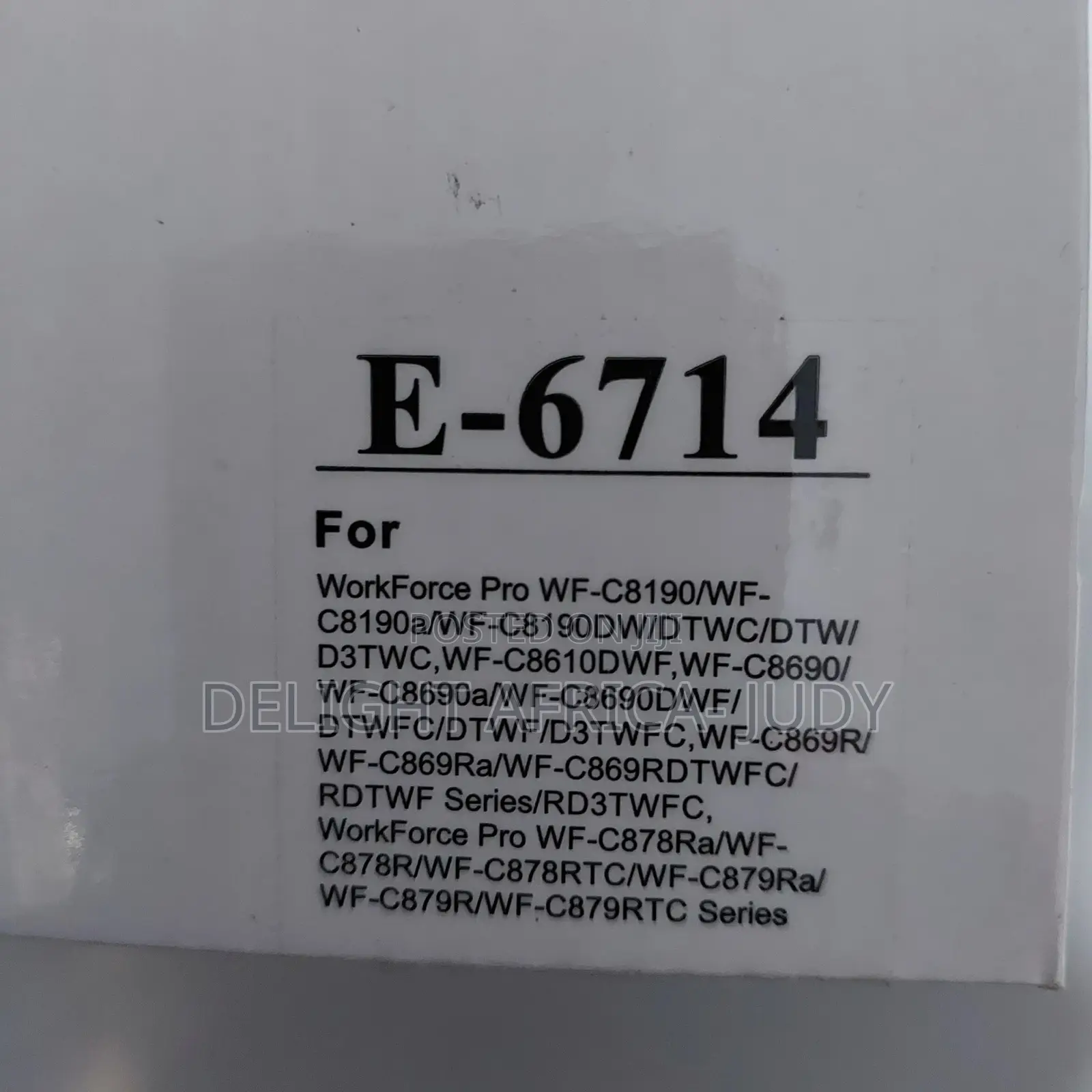 E-6714 T6714 Maintenance Ink Tank Epson Wf-C8610 C8190 C869R