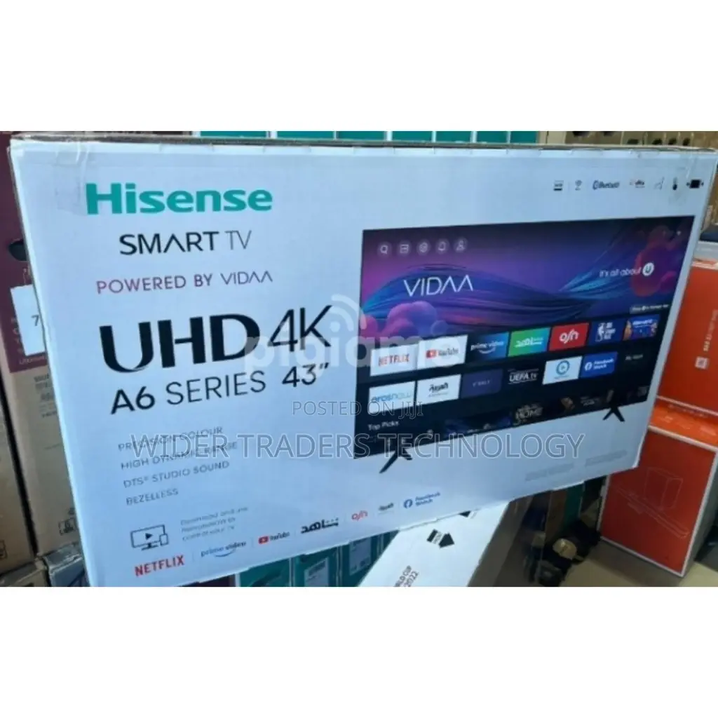 Hisense 43′′ A6 Smart Frameless Full Hd Tv