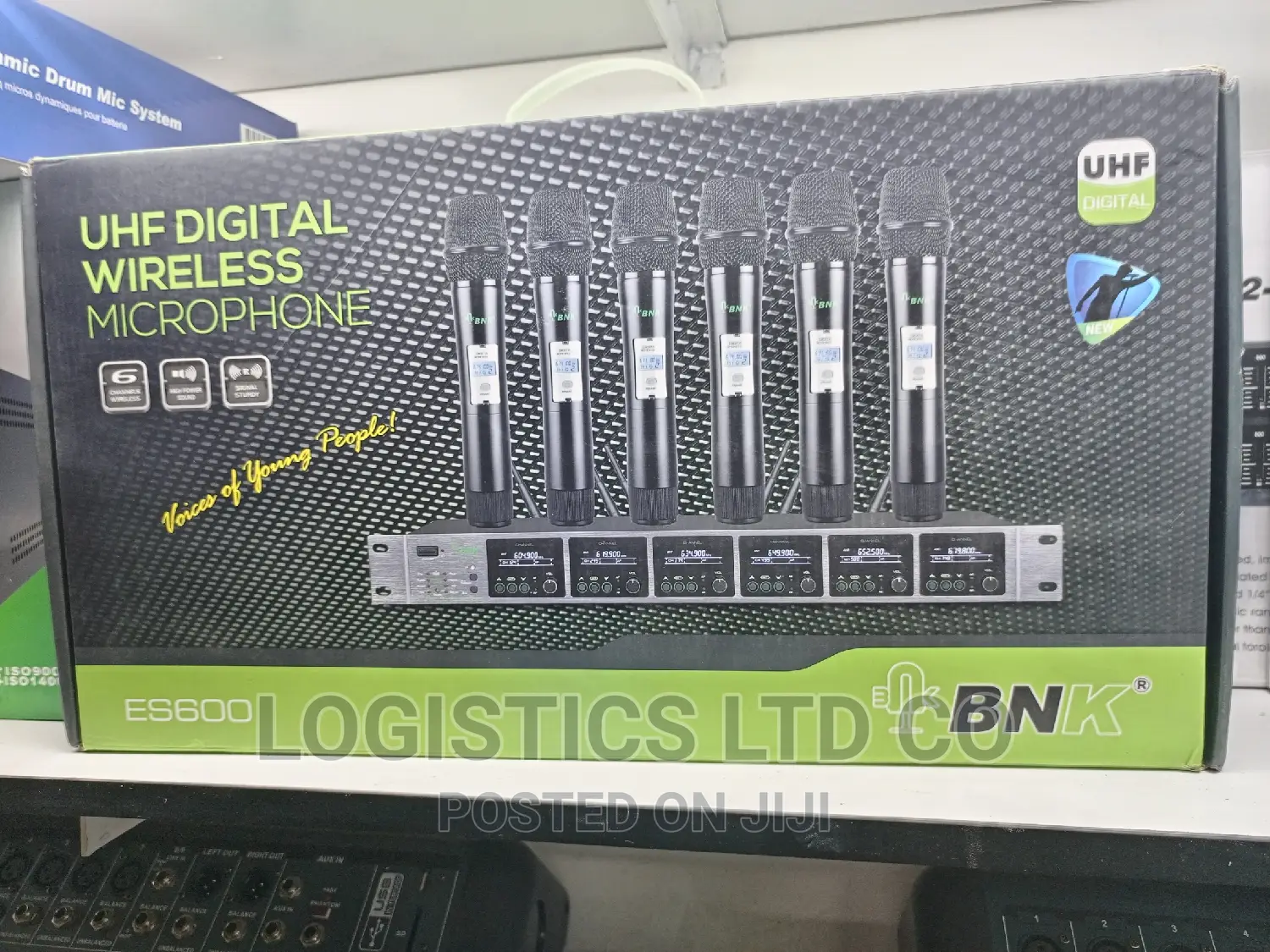 BNK Professional 6channels UHF Wireless Microphone ES600