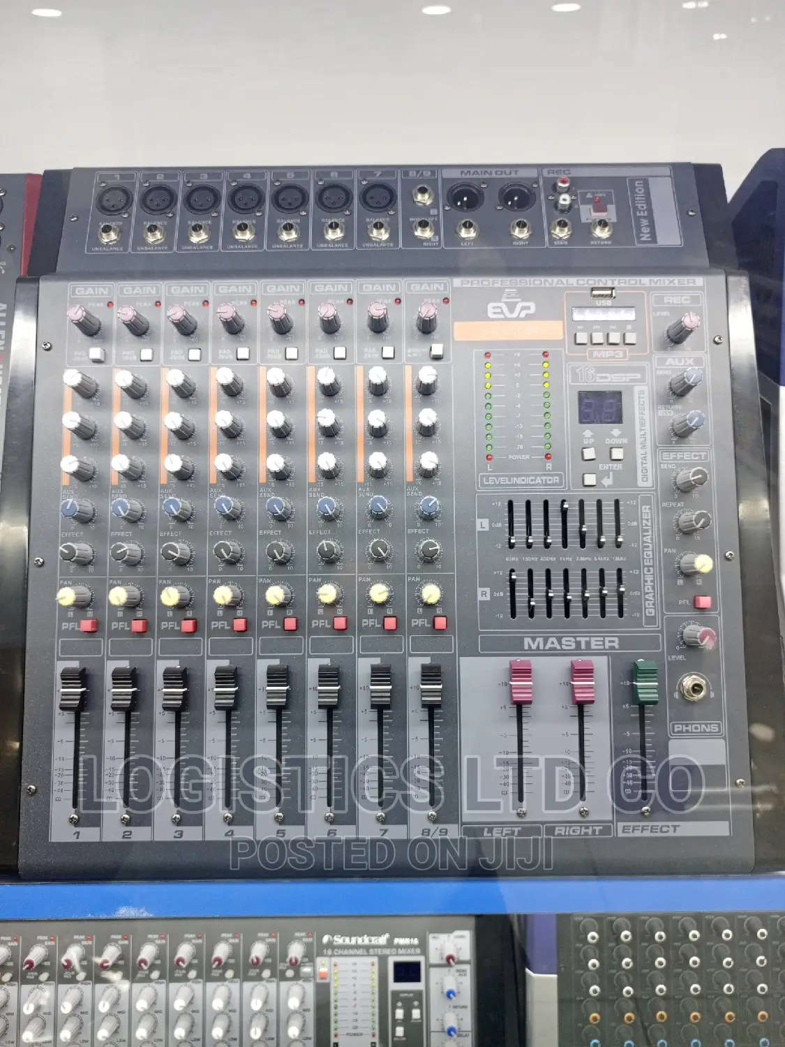 Evp 8-Channel Powered Mixer With Mp3 Bluetooth Player