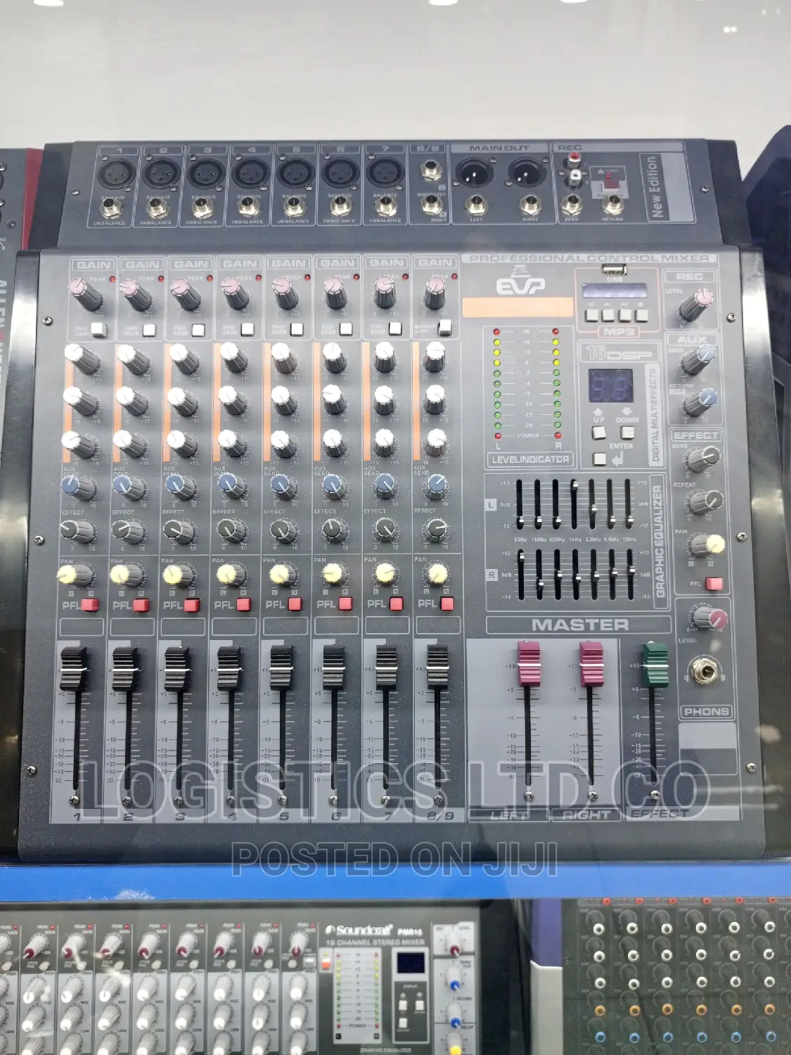 Evp 8-Channel Powered Mixer With Mp3 Bluetooth Player