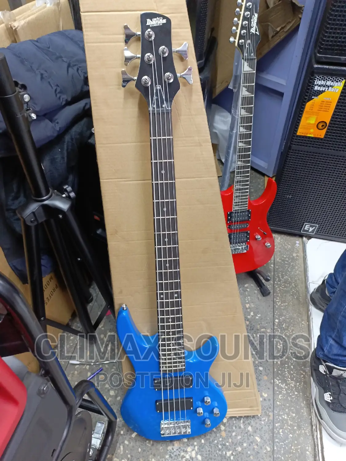 Bass Guitar 5 Strings Blue Ibanez