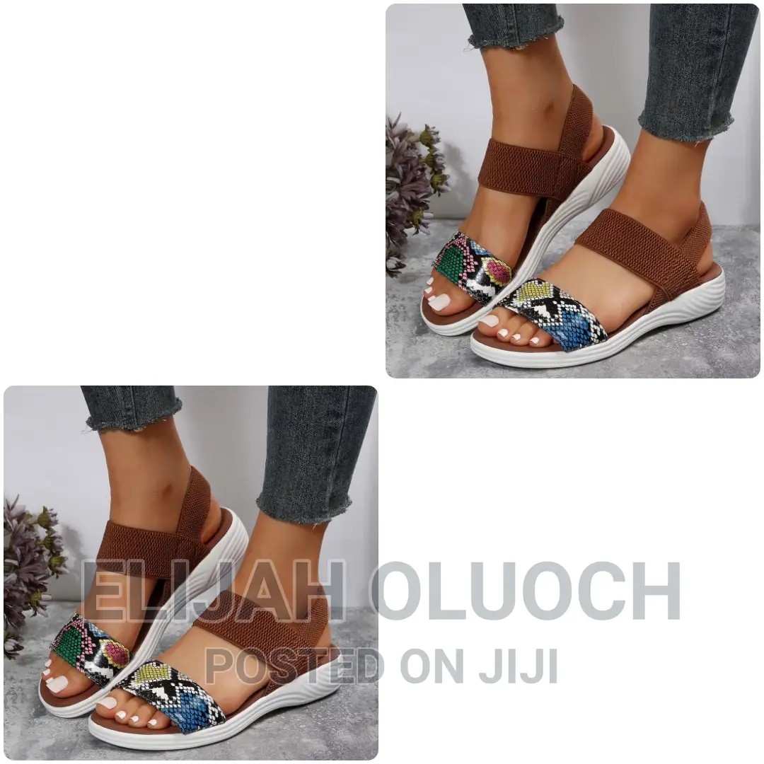 Animal Print Ladies Open Shoes