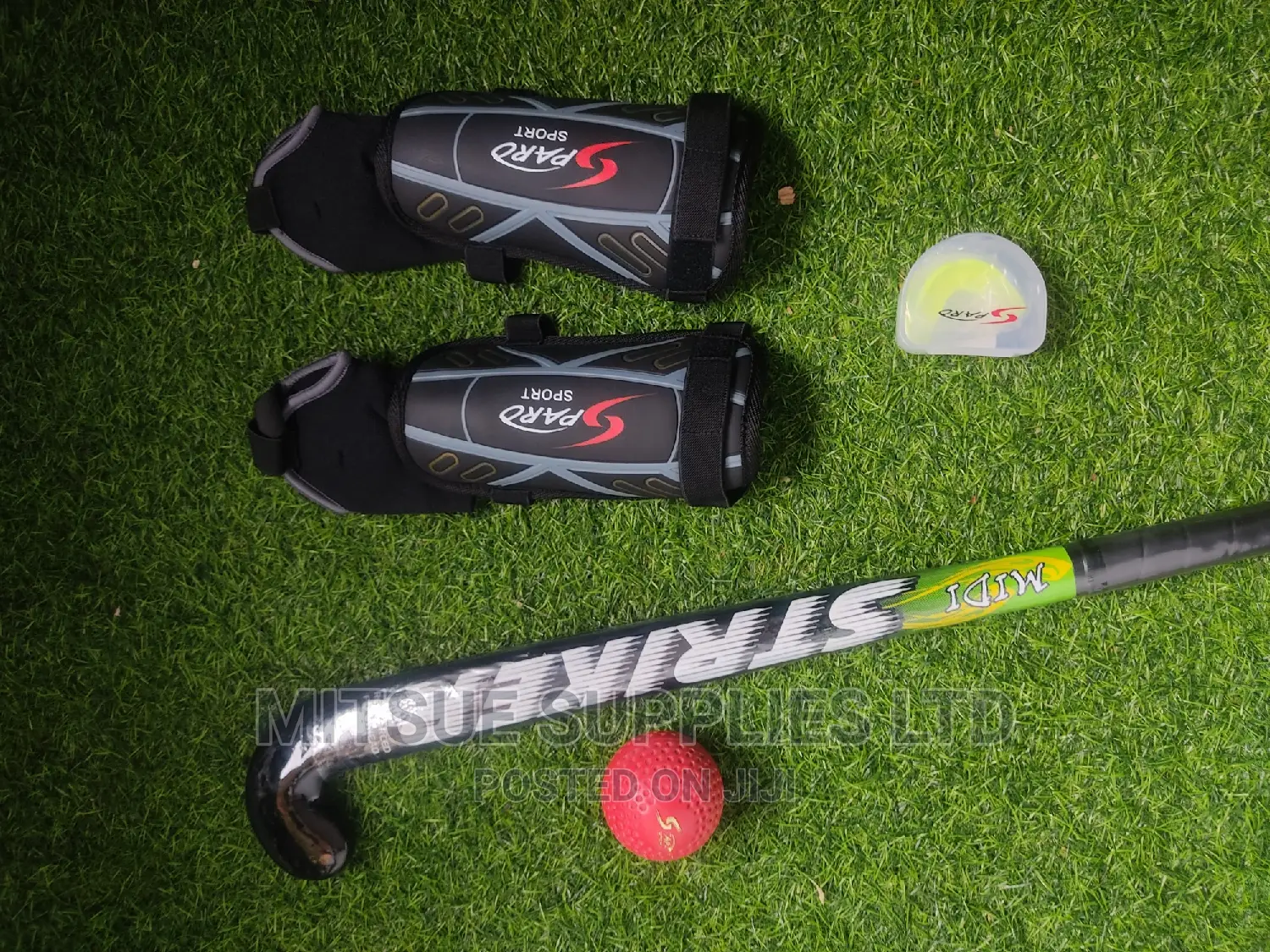 Full Student Hockey Set ( 36' Stick, Ball, Shin M-Guards)