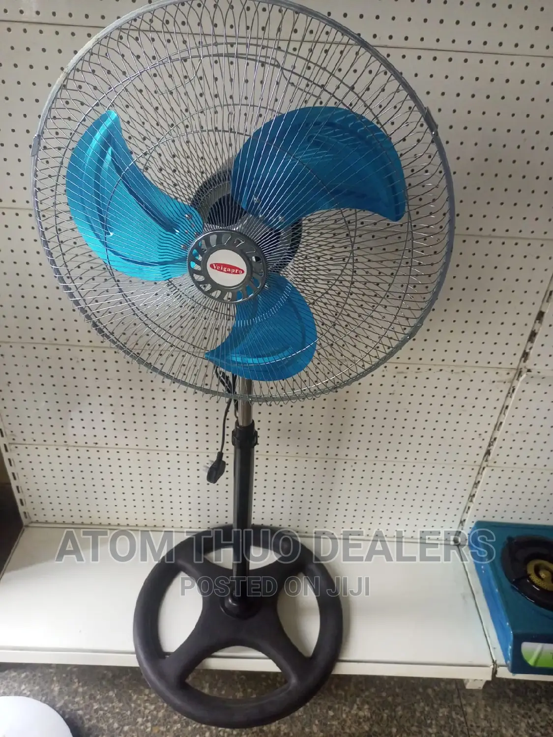  Veigapro Standing Fan 18" Steel Blades Round Base ,